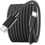 Protection de sécurité : le câble de charge USB C est équipé d'une puce intelligente et de composants haut de gamme, dispose de fonctionnalités de sécurité multi-protection, protections pour protéger vos appareils de chargeur d'ordinateur portable contre les dommages causés par les courts-circuits, les surintensités, les surtensions, la surchauffe et les problèmes de surcharge