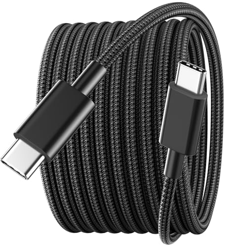 Cable USB C de 65 W para ASUS ROG Ally X Steam Deck, cable de carga tipo C de repuesto para Switch 2/Xbox Series/iPhone 17 16/Samsung/MacBook Pro/Chromebook/Dell HP Laptop y Tablet