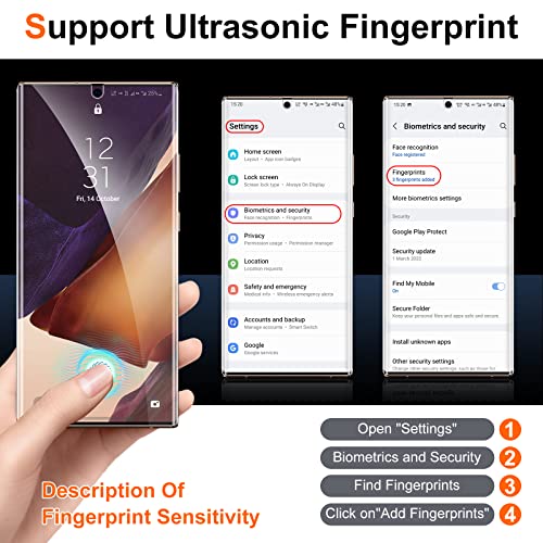 Uniqueme [2+2 Pack Compatible With Samsung Galaxy Note 20 Ultra 6.9 Inch Soft Tpu Screen Protector 【Not Glass】 And Camera Lens Protector,Hd Clarity [Case Friendly][Bubble Free] [Anti-Slip Tool] #TOP1