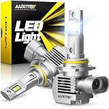 AUXITO 9005 Bulbs, 44000LM 1000% Super Bright 6000K White with Cooling Fan HB 3/HB3u Fog Light, Pack of 2
