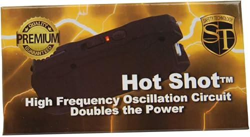 Miniatura 2 de Hot Shot - Pistola aturdidora de 3.0 fl oz, color negro con medidor de batería y linterna