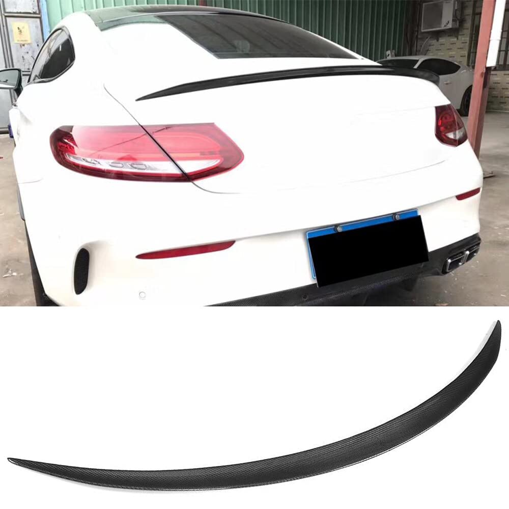 Aile d'aile de Spoiler arrière for Mercedes Benz W205 C63 AMG Coupe 2 Porte 2015-2017 Voiture Boot Boot Boîte à lèvres Spoiler Fibre de Carbone