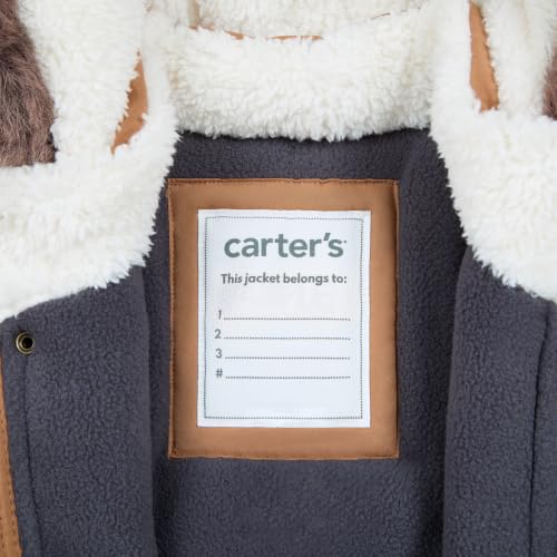 Image of Carter's Boys' Warm Winter Parka Hooded Jacket