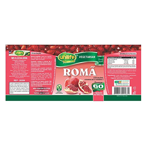 Romã Unilife 60 Cápsulas De 500mg