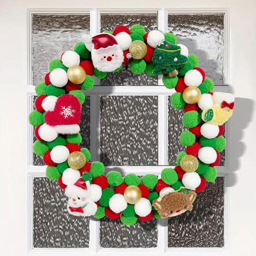 Couronne de Noël feutre 34,8 cm, la solution propre sans perte d'épines - 4