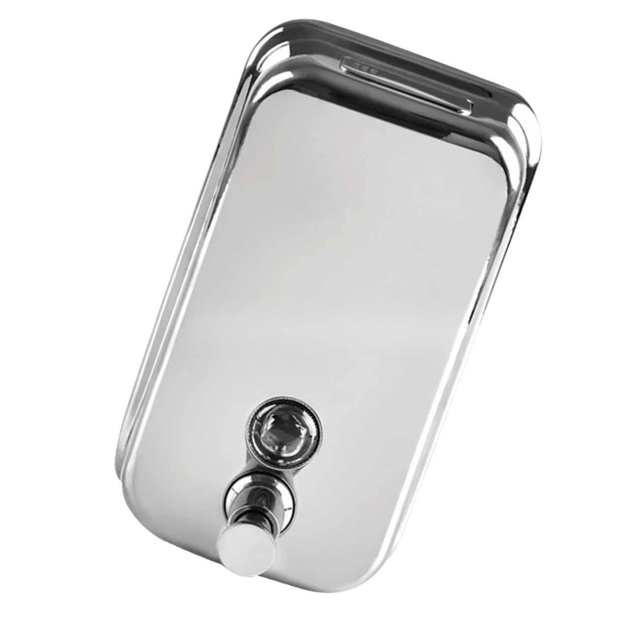 Baluue Dispensador de Jabón Líquido para Ducha de Acero Inoxidable 1000ml, Recargable y Diseño Montado en Pared, Adecuado para Hotel y Baño Público