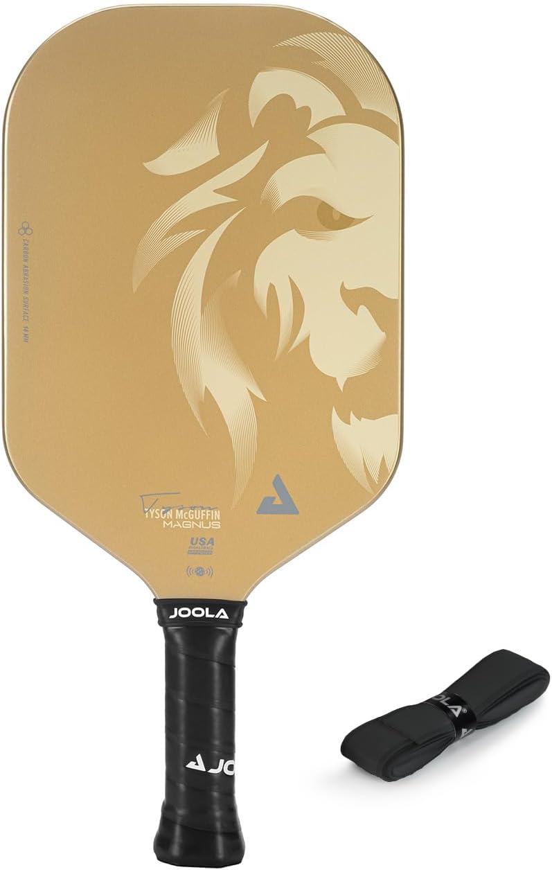 JOOLA Ben Johns Hyperion Pickleball Paddle - Select Raw Carbon Surface or Carbon Abrasion Surface for Increased Power and Spin - Elongated Grip Handle - Carbon Fiber Pickleball Paddle - USAP Approved One Size Magnus | CAS | 14mm