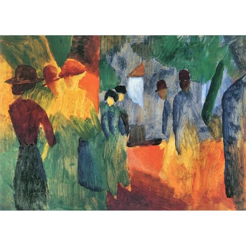 Poster People in the Park grand format August Macke décoration murale