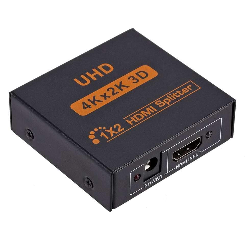 Image of 1 x 2 HDMI Splitter 2 Ports, HDMI Splitter 1 in 2 Out, Supports 3D 4K x 2K @30HZ Full HD 1080P, Support for TVs or Multi Monitor Adapter at Same Time (1 X 2 HDMI SPLITTER)