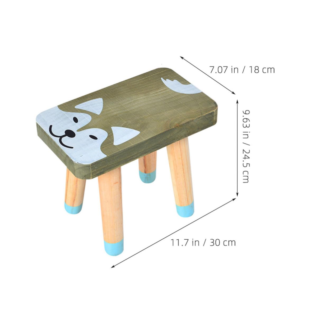 Taburete de Perro de Madera, Ligero y Portátil
