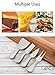 Clarmonde Premium Stainless Steel Cheese Tool Set - 4 Piece Cheese Knife Set - Cut, Spread All Your Favorite Cheeses