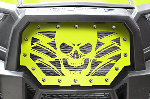 300 Industries Steel Grille Replacement for Polaris RZR 1000 XP & S 900 (2014-2018) - Single Piece Powder Coated Lime Squeeze - Havoc