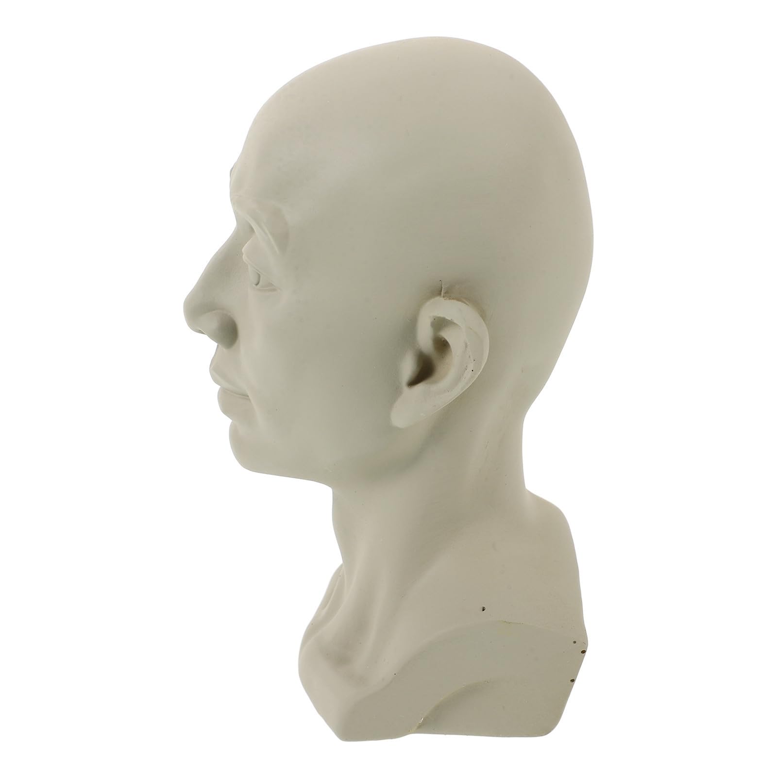 Busto pequeño de yeso para adorno de mesa y rincón de arte en casa