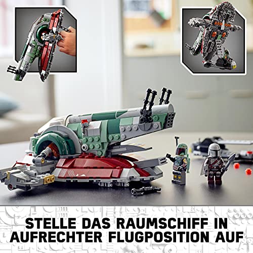 LEGO 75312 Star Wars Boba Fetts Starship™, Bauset für Kinder ab 9 Jahren, Mandalorian-Modell mit 2 Minifiguren – Bild 4