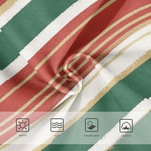 Girls' Underwear Breathable Toddler Underwear for Girls Traditional Striped Christmas3