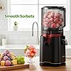 ECOSELF 3-in-1 Juicer with 3 Filters (For Juice, Sorbet & Nut Milk), With 6.0 Wide Extra-Large Hopper For Fruits & Vegetables, Slow Masticating Juicer with Large Capacity, Quiet Motor (With Pusher)