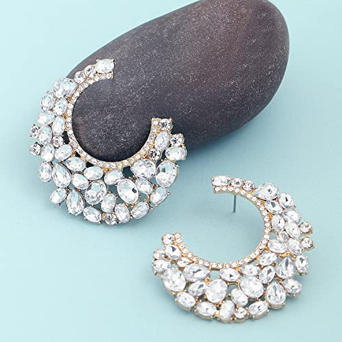 Image of SOHI Hoop Earring For Women and girls, Indo-western Earrings, Fashion Accessories, jewellery for women, Fancy earrings, artificial earrings for ladies