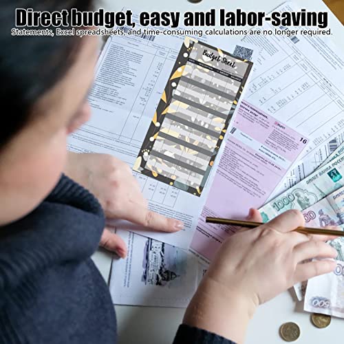 Budget Blätter A6 Deutsch, 72 Sheets Budget Sheets Geld Organizer Budget Planner 6 Löcher Binder Budget Planner Zubehör Nachfüllpapier für Binder Notebook 6 Holes Budget Card