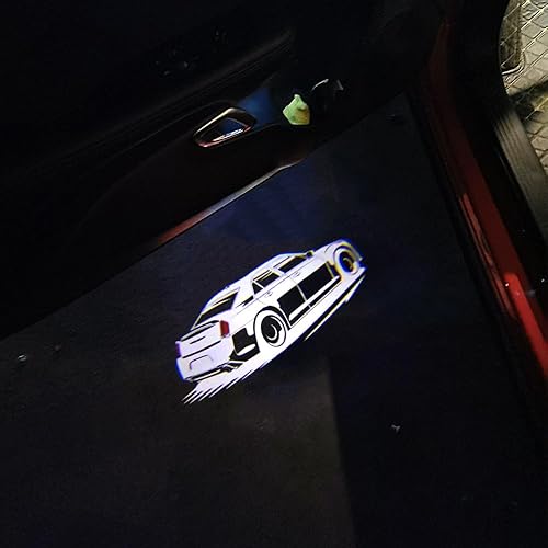 Miniatura 7 de 2 luces de proyector de logotipo para puerta de automóvil compatibles con Chrysler 300 300c 300s 2005 - Luz LED de sombra fantasma, lámpara de
