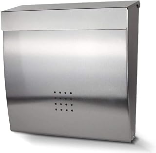 Outdoor Postbox Stainless Steel Letter Box Villa Wall-Mounted Mailbox Inbox Mailbox