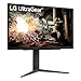 LG 27GS75QX-B 27-inch Ultragear QHD (2560x1440) Gaming Monitor, 180Hz (O/C 200Hz), 1ms, IPS, NVIDIA G-SYNC Compatible, AMD FreeSync, HDR10, Tilt/Height/Pivot Stand, HDMI, DisplayPort, Black