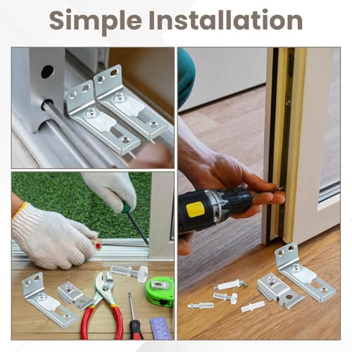 Kit de Herrajes para Puerta de Clóset Plegable para Puertas de Clóset Bi-Fold y deslizantes miniatura 2
