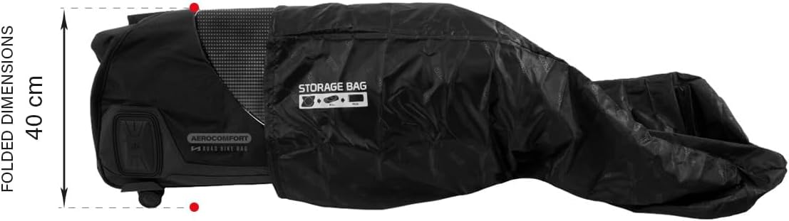 Scicon Aerocomfort 3.1 Road Travel Bag, Expandable Handlebar Area, 9.5 kg, Black