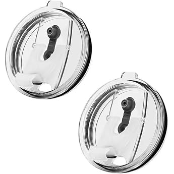 Tumbler Lid Lid Lid for Vacuum Insulated Mugs 30OZ Clear Airtight Leak Proof Thermal Straw Mug 2 Pack Clear
