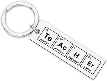 Kefley Funny Chemistry Element Keychain Gift Creative Chemical Periodic Table Character Words Quote Keychain for Women Men