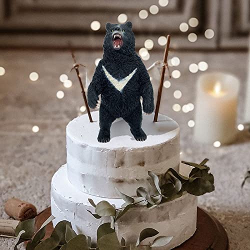 Higherbros Black Bear Toys Safari Animal Figurine Wildlife Animal Action Figure, Great For Kids Gift, Prizes, Collection And Decoration #TOP7