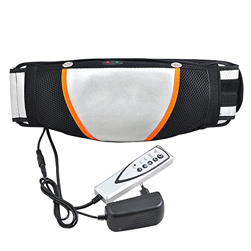 Enshey Slimming Belt Electric Weight Lose Belt Waist Trimmer Belt Body Massager Vibrating Heating Waist Body Tummy Sauna Belt Fat Burning Tool Electric Fat Burner Reduction Slimming Belt Black #TOP1