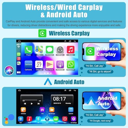 4+64GB Upgraded Car Stereo for Jeep Wrangler 2011 2012 2013 2014, 10.2 Inch Car Radio with Carplay&Android Auto Support GPS Navigation, Backup Camera,FM/RDS Radio, Bluetooth, IPS Touch Screen by Inexaccessories - Image 2