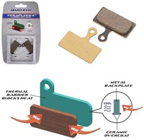 Quaxar Cerapl Asma Brake Pads for Shimano XTR BR-M985/785 Carbon/Organic)