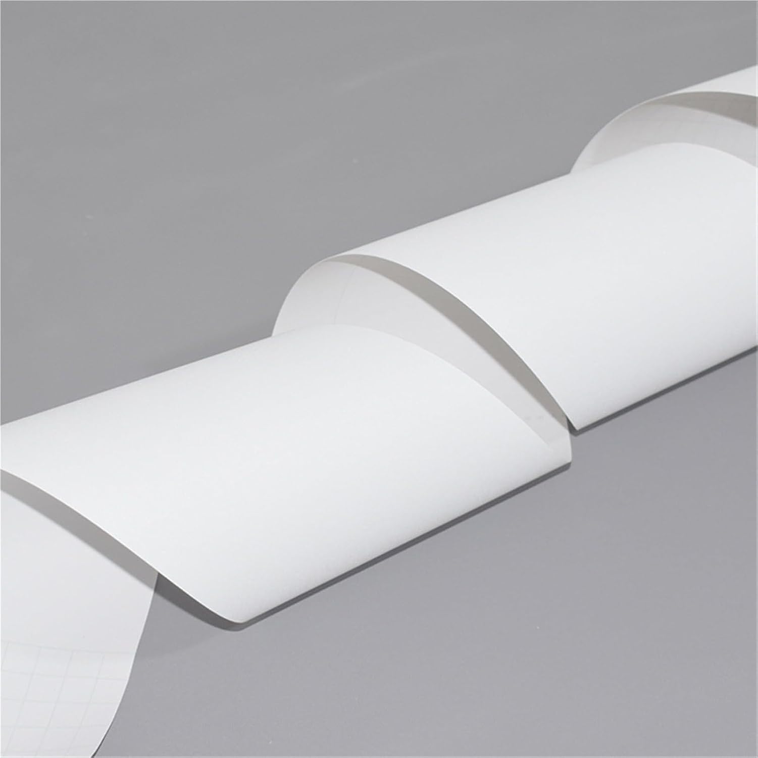 Cinta de PVC adhesiva para bordes de zócalo y, Blanco brillante, 1 x 15 cm