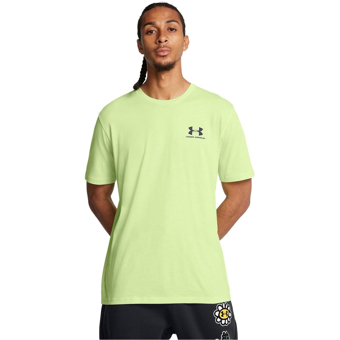 Under Armour Mens Sportstyle Short Sleeve T-Shirt Morphine Green M
