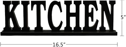 Miniatura 6 de Letrero de cocina de madera rústica para decoración del hogar, decoración decorativa de madera con recorte de palabra, decoración independiente,