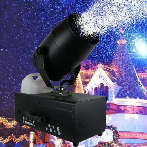 Máquina profesional de nieve artificial, generador de copos de nieve para Navidad y bodas, máquina pulverizadora de efecto nieve, 2000 W miniatura 2