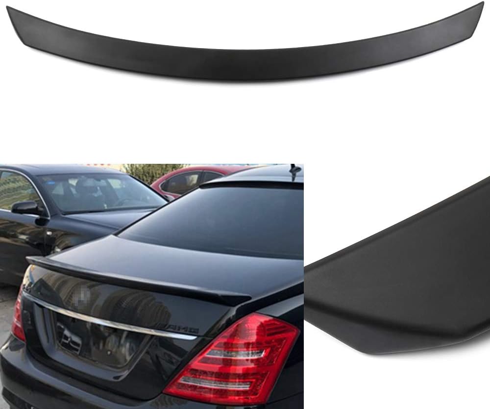 ECCPP ABS Spoiler Wing Unpainted Rear Trunk Spoiler Wing Replacement fit for Mercedes-Benz S350 S400 S550 S600 S63 AMG S65 AMG