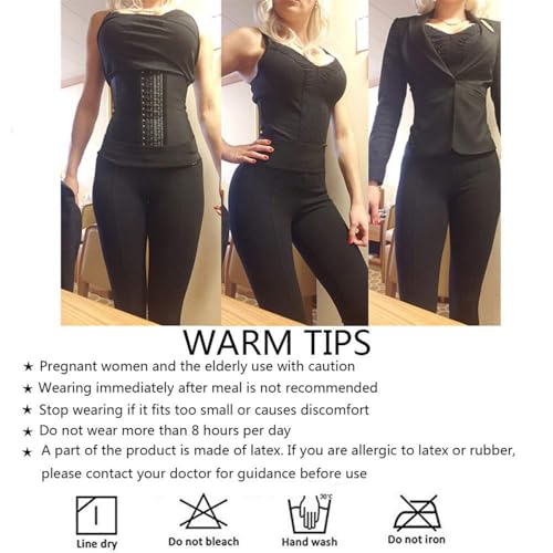 Image of ECOWALSON Waist Trainer for Women - 9 /25 Steel Bones & Additional Extender Cincher Corset for Hourglass body Shaper