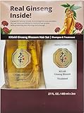 Daeng Gi Meo Ri - Ki Gold Ginseng Blossom Hair Set, Shampoo 13.5FL OZ/400ml and Treatment 13.5FL OZ/400ml