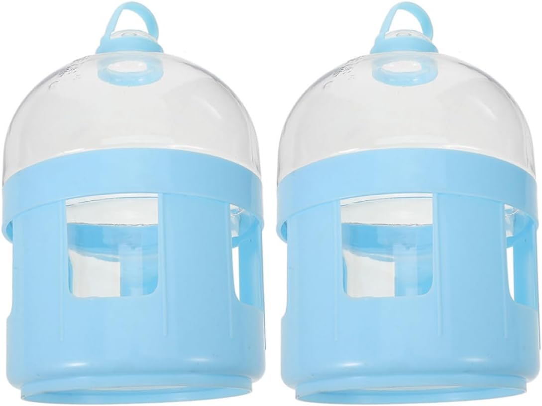 2pcs Large Mouth Abs Pigeon Water Dispenser Bird Water Bottle Drinker for Cage Easy Access for Pigeons and Chickens Supports Well-Being and Fluid Intake Indoor Bird
