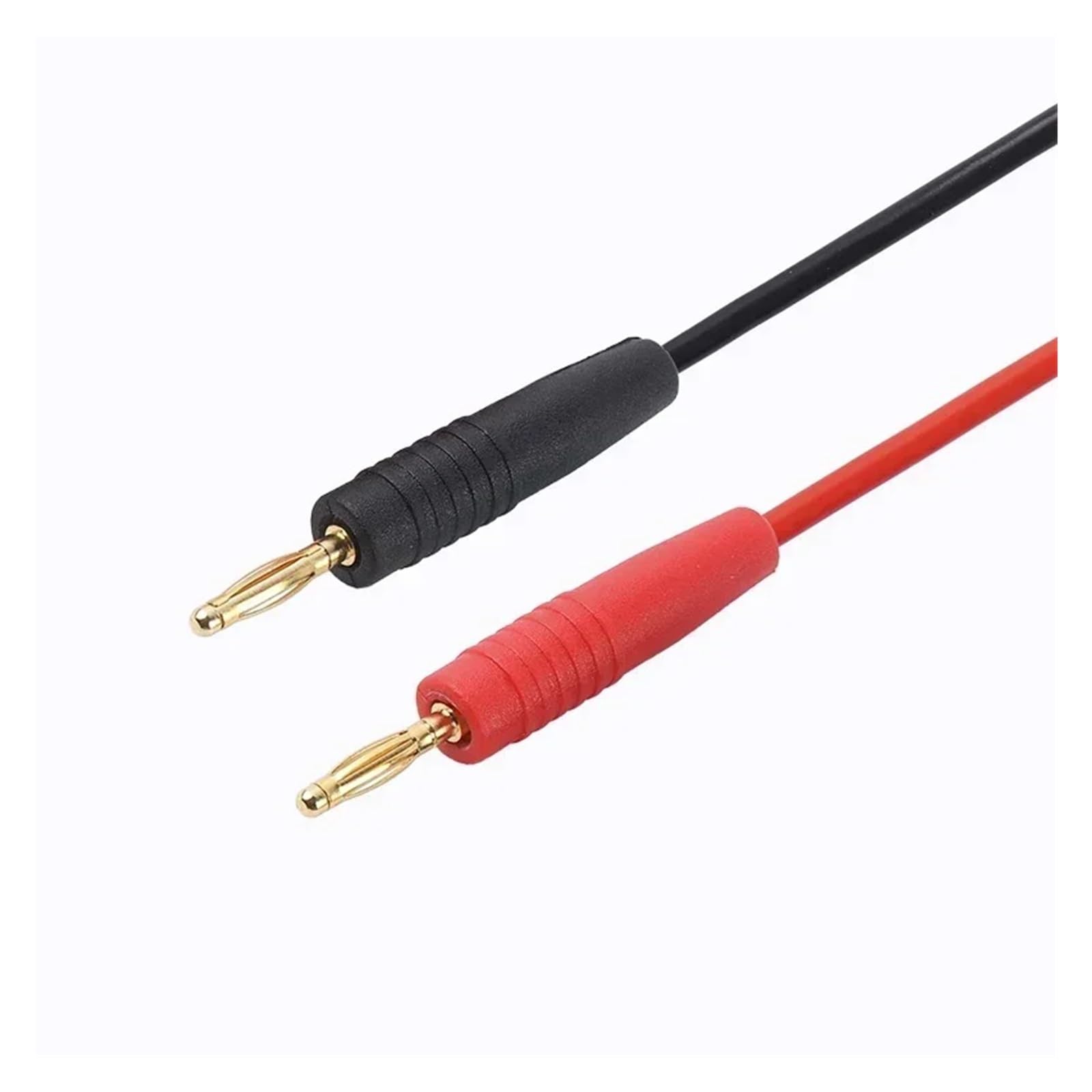 Lot de 4/10/20 fiches mâles plaquées or de 2 mm pour haut-parleur HiFi - Connecteur banane HCHDTDT (5 rouges, 5 noirs)
