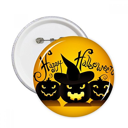 Pins badge rond Halloween Ghost décoration vêtements boutons cadeaux 5pcs