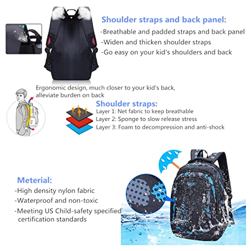 Camo Boys Backpacks For Middle School Elementary, Camo Bookbags For Teens Boys, Camouflage School Bags For Boys #TOP5