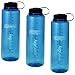 Nalgene Silo 48oz Tritan Wide Mouth Bottle - 3 Pack (Blue)
