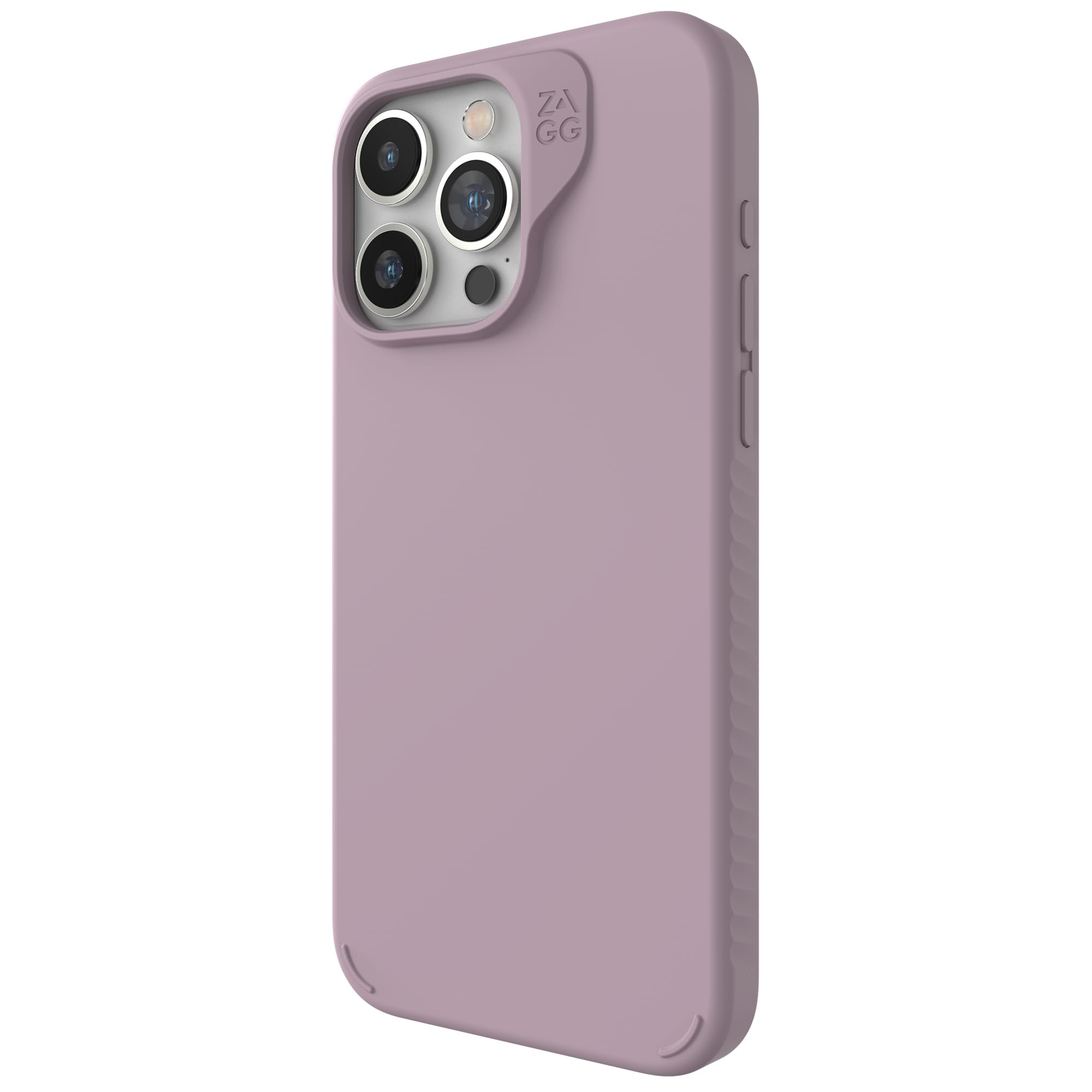 ZAGG Manhattan Snap Graphene-Reinforced Case for iPhone 15 Pro Max [6.7-Inch], MagSafe Compatible, Slim Soft Design, Shockproof Phone Back Cover (Lavender)