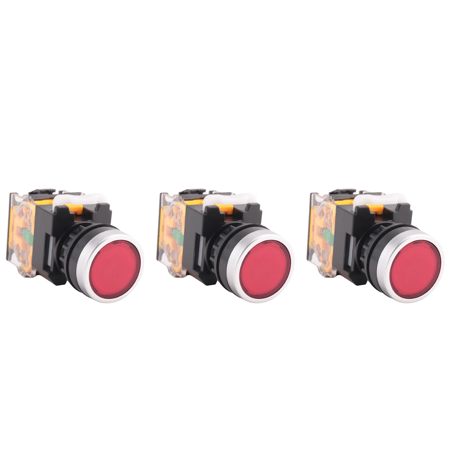 Jnchdghwa Red 3X La38-11/203 Push Button Momentary Heavy Duty Switch