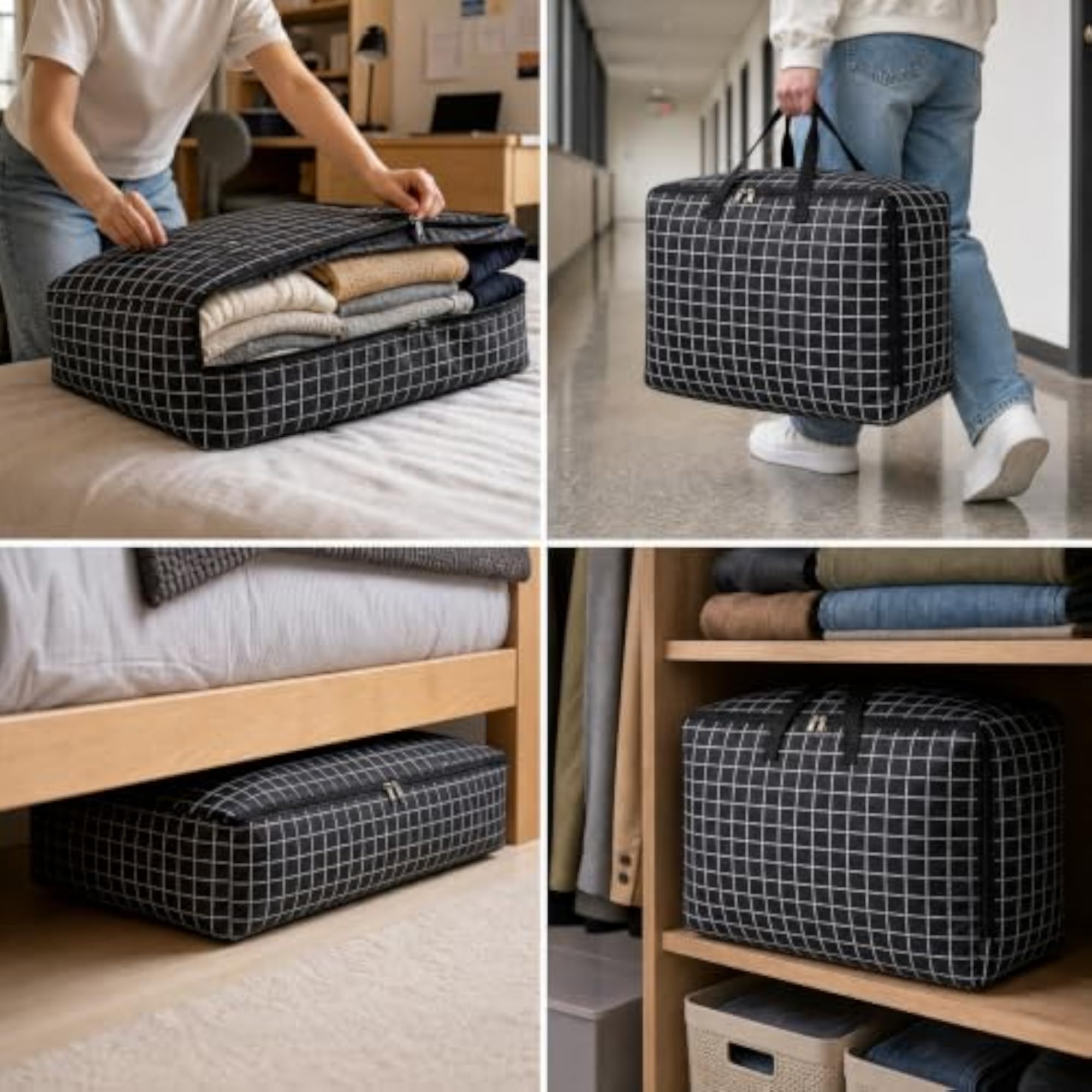 Large Capacity Oxford Cloth Storage Bag for Quilts and Clothes