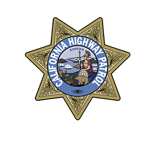 EW Designs California Highway Patrol Seal Sticker Decal Vinyl CHP Chips Bumper Sticker Vinyl Sticker Car Truck Decal 5"
