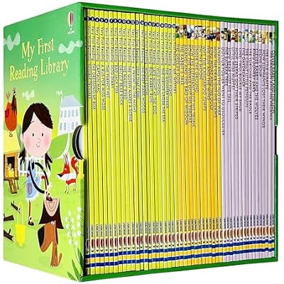 Usborne My Very First Reading Library 50 Books Set Collection Pack Early Level 1 and 2